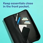 Avery Fermeture éclair 3 Binder de sonnerie, 1" Anneaux ronds, 175-Sheet Capacité, Noir, Durable Binder Organizer avec Pocket pour le stockage supplémentaire, idéal pour organiser des projets, des missions, et plus (26006)