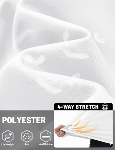 Men's Sun Protection Hoodie UPF 50+ UV Long Sleeve T-Shirts with Hood Mens Lightweight Hoodies Outdoor Hiking Shirt Sport Top White - Image 3