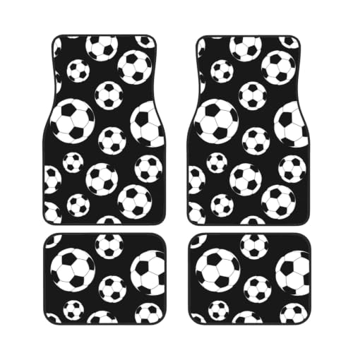 Alfombrillas de coche de fútbol juego de 4 piezas de neopreno antideslizante