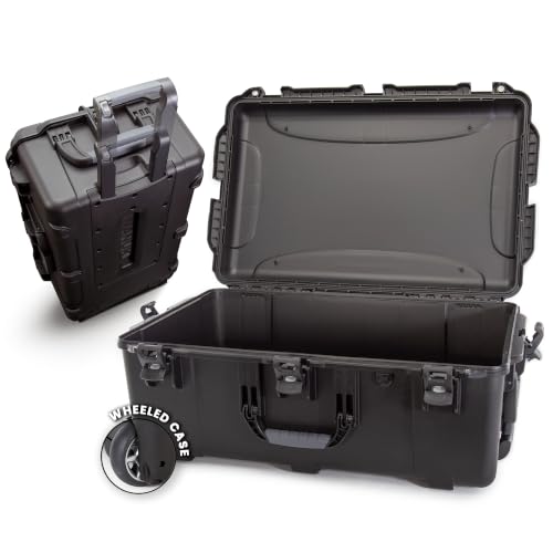 Image of NANUK 963 Waterproof Hard Case with Wheels, Empty Interior | 32.5 inch x 21 inch x 12.3 inch, Protects Cameras & Valuable Gear, Customizable Empty Interior, Lockable, Black