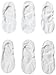 Jefferies Socks Girls'  Seamless Footie Socks  (Pack of 6)
