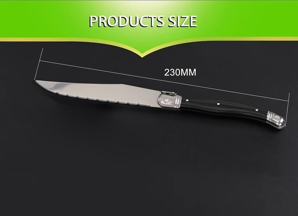 Steak Knife Set, 6PCS Steak Knives Set Dishwasher Safe Steak Knives Highly Resistant And Durable Stainless Steel Steak Knives