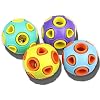 SCHITEC Dog Balls with Bell Sound, [4 Pack] Rubber Bouncy Fetch Ball for Puppies Small Dogs, 2 Interactive Pet Chew Toys