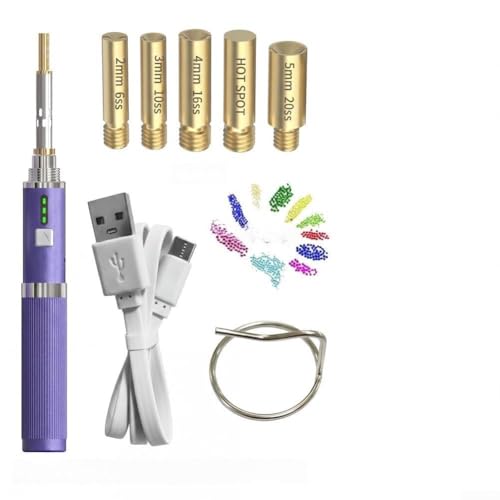 Herramienta térmica portátil para fijar diamantes de imitación sin cables 2