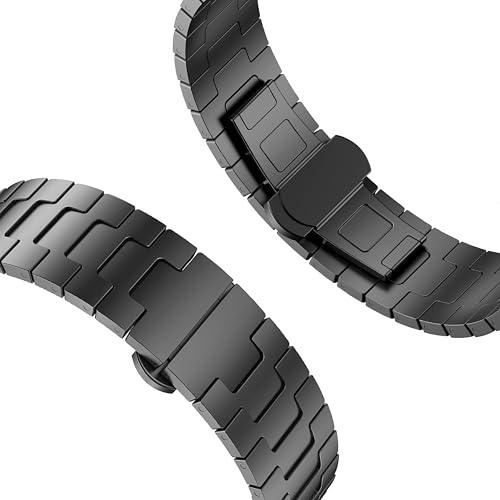 Image of ACM Watch Strap 20mm compatible with Compaq Q Watch Smartwatch | Metal Stainless Steel Belt Luxury Band