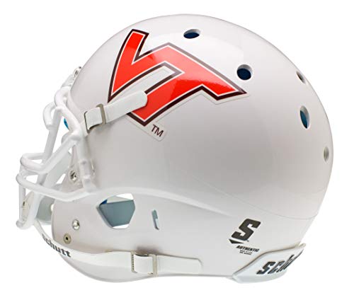 Ncaa Virginia Tech Hokies Authentic Xp Football Helmet, White/Orange #TOP1