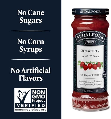 St. Dalfour All Natural Fruit Spread Strawberry -- 10 oz