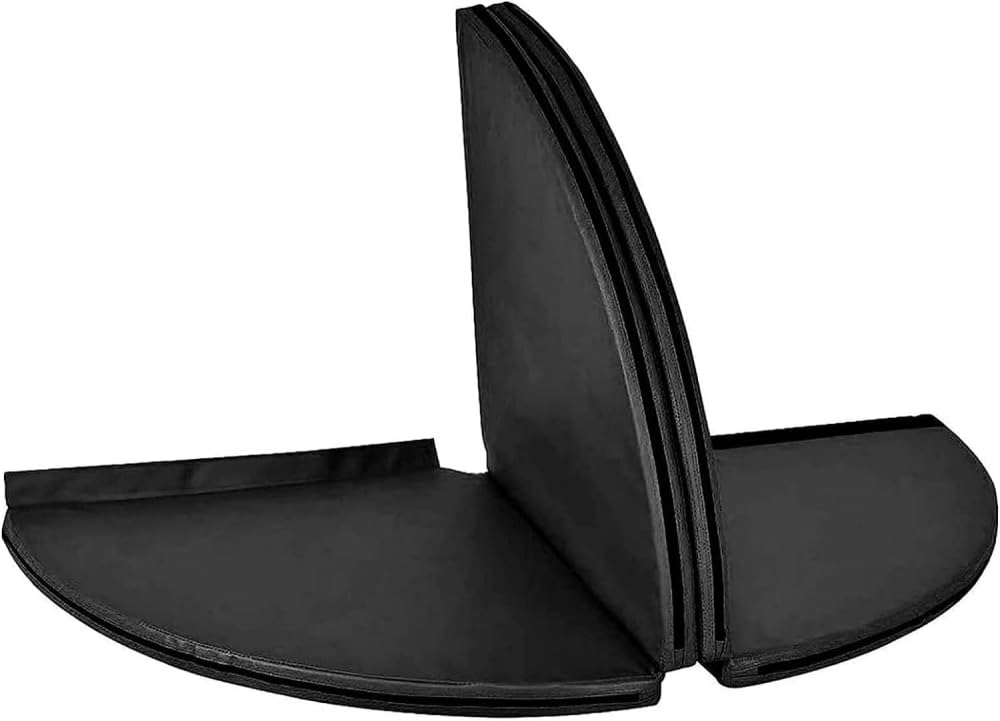 Tapis De Crash Pole Dance,Crash Mat Pole Dance,Pliable Rond Épais Tapis De Protection Formation Sécurité Crash Tapis Yoga Débutant Protection Tapis-Noir||120×3cm