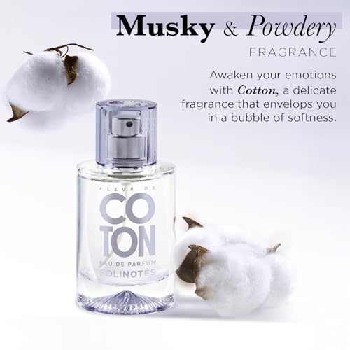 Image of Solinotes Cotton Eau de Parfum, Rose & Vanilla, for Women & Men, 1.7 Fl Oz