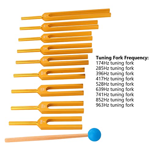 Conjunto de diapasões, diapasão ressonante de liga de alumínio profissional diapasão diapasão instru