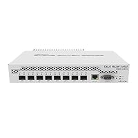 MikroTik Cloud Router Switch DC 800mhz 512MB RAM, 1xGigabit LAN, CRS309-1G-8S+IN (512MB RAM, 1xGigabit LAN 8 x SFP+ Cages, RouterOS L5 or SwitchOS (dual Boot) Passive DT Case, RM Ears) – Ansicht 1