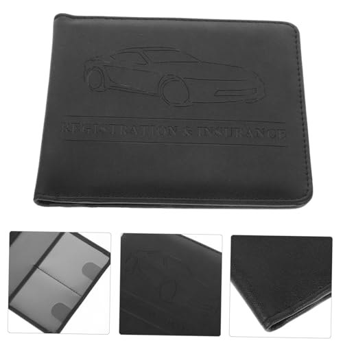 Car Registration and Insurance Card Holder Pu Leather Document Organizer for Secure Storage of Vehicle Papers Lightweight and Portable Case for Daily Use3