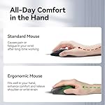 TECKNET USB Wired Mouse, 6-Button Corded Mouse with 2 Adjustable DPI, Optical Computer Mouse with Ergonomic Design and 5FT Cord for Laptop, Chromebook, PC, Desktop, Mac, Notebook-Grey - Image 3