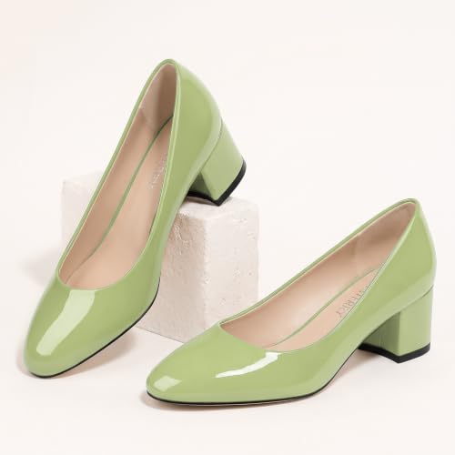 Image of SKYSTERRY Women's Low Heel Dress Pumps Shoes 2 Inch