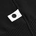 chickiddos Unisex Uniform Cardigan for Girls Boys, Button Down V-Neck Long Sleeve Cotton Sweaters for 5-14Y (US, Age, 11 Years, 12 Years, Black)