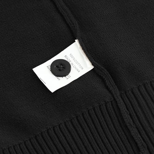 Image of Unisex Boys Girls Cardigans Sweater V-Neck Long Sleeve School Uniforms Button Knit Tops