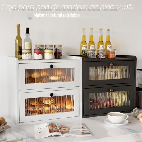 Evite pan duro con la panera de esquina de doble capa Alpeir 5
