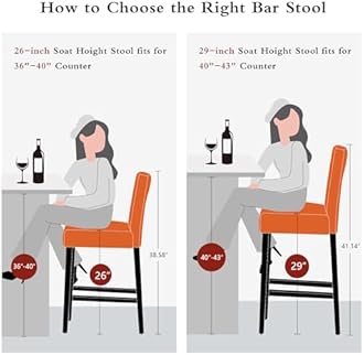 26'' Faux Leather Bar Stools Set of 4, Modern Upholstered Bar Chairs with Back, Soild Wood Legs Barstools for Kitchen Island, Orange