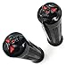 HTTMT MT080-25-BK Black Skull style Hand Grips 1 inch Handlebar Compatible with Harley XL 883 Hugger Sportster Cruiser