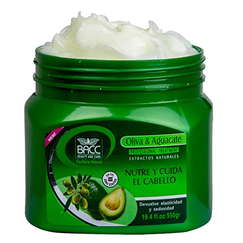 Olive And Avocado Hair Mask For Hair Growth And Dry Damaged Hair By BACC Beauty And Care - Treatment With Natural Extrac