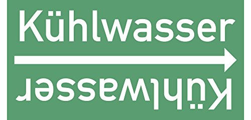 LEMAX® Rohrleitungsband Kühlwasser, DIN 2403, ab Ø 15mm, grün/weiß, 33m/Rolle