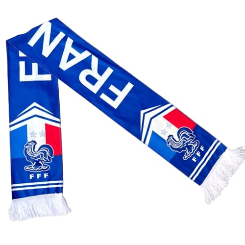 ISFIBA World Cup 2026 Soccer Scarf – 48 Teams All Teams Double-Sided Print Knit Fan Scarf Unisex (France)