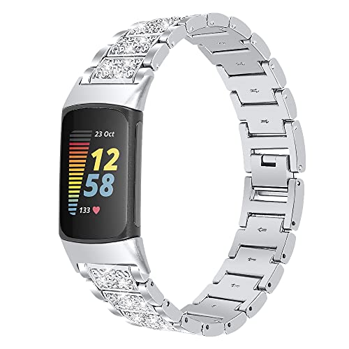 Strap Fitbit Charge 5 bling glitter idéal pour les soirées - 2