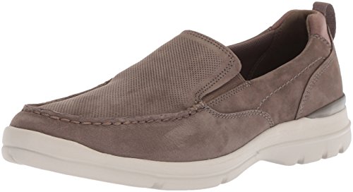 Rockport Men's City Edge Slip On Shoe, taupe nubuck, 10 M US