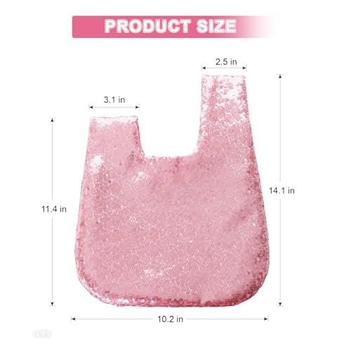 Image of Eternal Beauty Sequin Wristlet Bag, Reinforced Sparkly Evening Clutch for Wedding Guest, Cruise & Prom Mini Purse