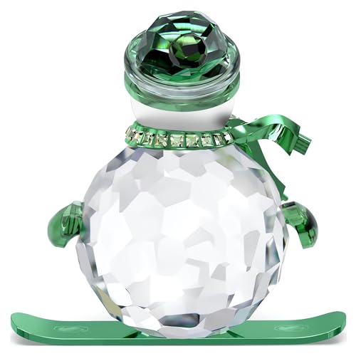 Swarovski Holiday Cheers bonhomme de neige vert pour illuminer votre centre de table festif