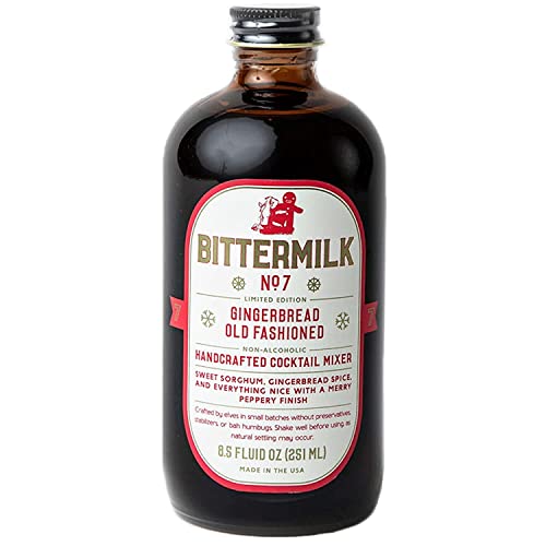 Bittermilk No.1 & No.7 Gingerbread Old Fashioned Mix – Cocktail Mixer Set – Old Fashioned Drink Mixer - Seasonal Holiday Cocktail Gift - All Natural Ingredients, Makes 34 Cocktails… #TOP2