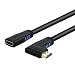Produktbild HDMI 2.0 Verlängerungskabel, CableCreation 3ft rechtwinklig 270 Grad recht,HDMI 2.0 Stecker auf Buchse Kabel, Hdmi verlängerung Winkel Kabel, 3D Video, Ethernet, Audio Return Channel, Schwarz /0.9 m