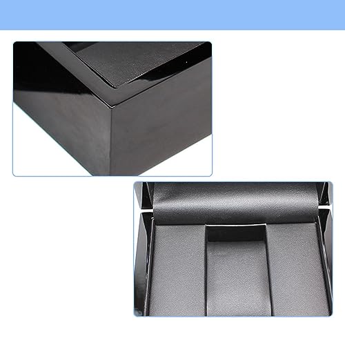 Organiseur de montres pour hommes en bois noir pour bureau
