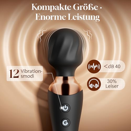 Cacuola Doppelkopf Vibrator Dildo, 360° Rotationskopf Vibratorensets für Frauen, Leise Sex Spielzeug für die Frau mit Stabiler Akkulaufzeit, G Punkt & Anal Sexspielzeug, Massagestab für Frauen Sex