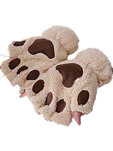 Preisvergleich Produktbild TEBAISE Frauen Winter Handgelenkwärmer Gestrickte Tastatur-lange fingerlose Handschuhe Mitten Warme Unifarben Fäustlinge Handschu Cozy Halb Winterhandschuhe Strick Sporthandschuhe