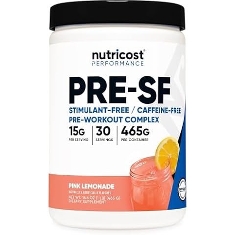 Nutricost Stim-Free Pre-Workout, 30 Servings (Pink Lemonade) Cover