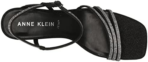 Anne Klein womens Anne Klein Genova Wedge Sandal, Black, 5.5 US | Image 4