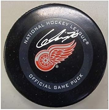 Christoffer Ehn Autographed 2019/20 Detroit Red Wings Game Puck