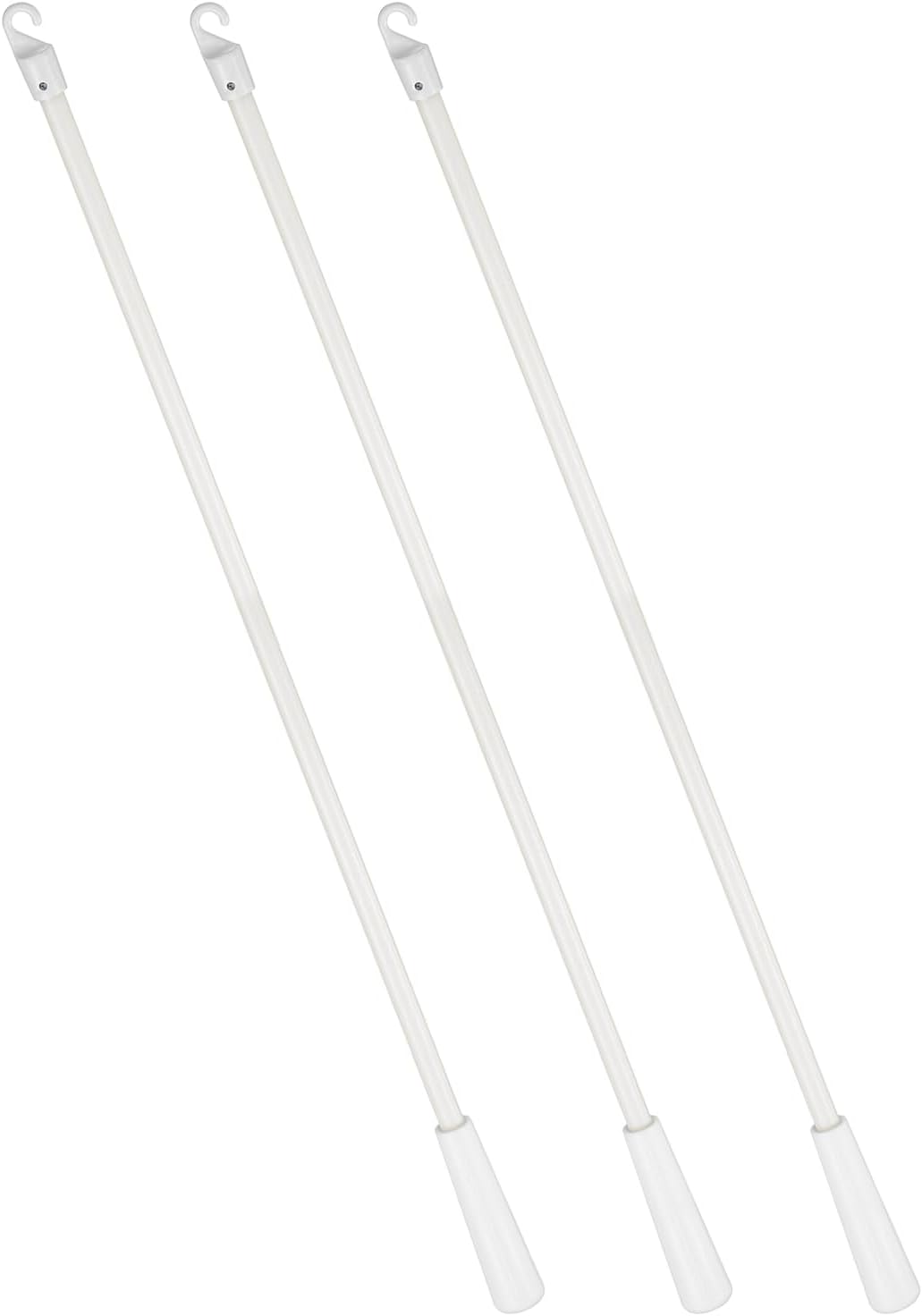 uxcell Transparent Blind Wand Replacement Parts with Hook and Grip, Clear Acrylic Window Blind Stick for Window Pull Supplies