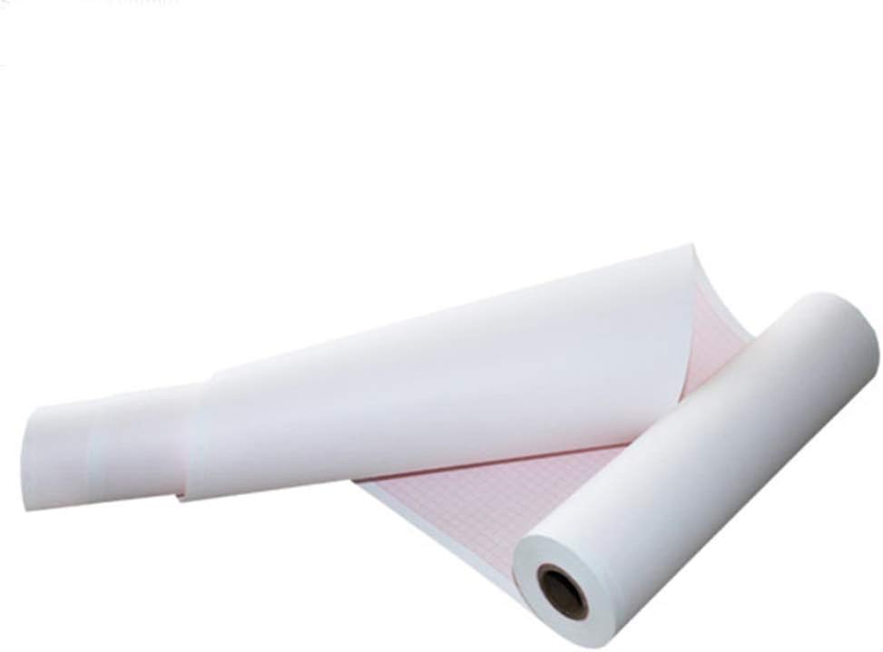10 Rolls Thermal ECG Print Paper EKG Recording Chart Papers For 3-Channel ECG Machine and Patient Monitor Fit ECG300G - Width:3"(80mm) Length:65ft(20m)