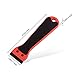 EHDIS 2pcs Plastic Razor Scraper 6-inch Long Handle Adhesive Remover Tool with 100 Double-Edge Blades for Window Tint Vinyl Scraper Decal Sticker Glue Remover (Red)