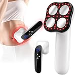 4-in-1Cellulite Massager Tool, Microcurrent Body Sculpting Machine with Heat, 10 Strength & 3 Mode Adjustable, Cordless Lymphatic Drainage Massager for Waist, Belly, Buttocks, Arms, Skin Tightening