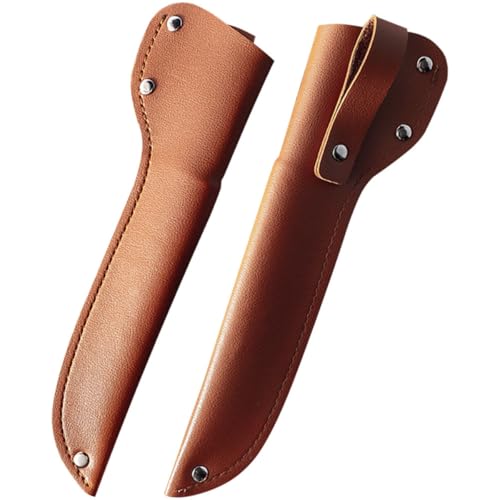 Happyyami Protector de Cortador de Cuero 2 Piezas Fácil de Llevar Funda Portátil para Cuchillos Accesorios Cocina Hogar y Cocina Color Aleatorio