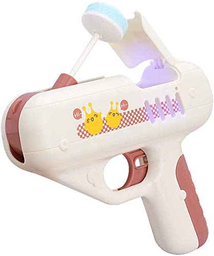 Candy Gun Toy Guns for Kids and Adults Lollipop Storage Surprise Funny Gifts with Sound and Light Effects - Light Cream Color