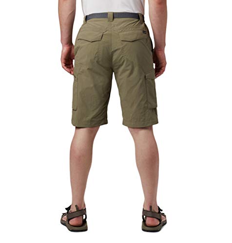 Image of Columbia Men's Regular Fit Shorts (AM4723 Cypress Heather Camo Print 40)
