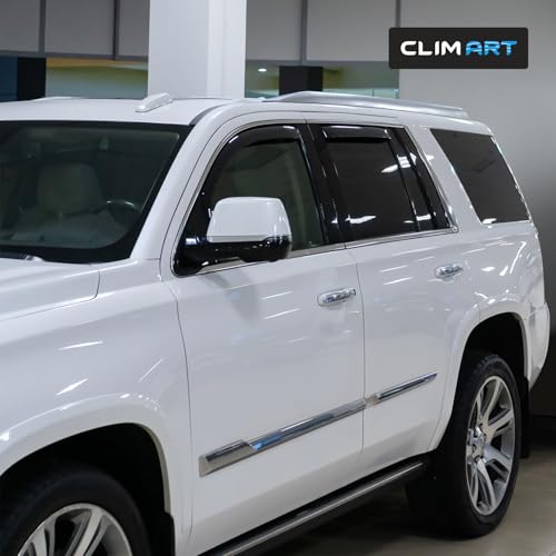 Image of CLIM ART in-Channel Incredibly Durable Rain Guards for Chevy Tahoe 2015-2020 /GMC Yukon 2015-2020, Original Window Deflectors, Vent Window Visors, Vent Deflector, 4 pcs. - 615463
