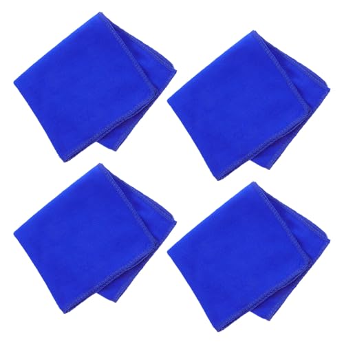 JHKNNK 4 Paños Absorbentes de Fibra para Limpieza de Pintura, Paños Cuadrados Azules, Tela Absorbente para Acuarela y Pigmentos, Suministros de Pintura para Uso Escolar y Doméstico