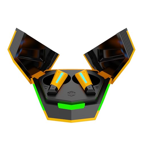 Nu Republic Transform-X with X-Bass, ENC Technology, 60 Hrs Playtime, TWS with Mic and Hall Sensor, Fast Charge, Dual Mode TWS Earbuds - Yellow