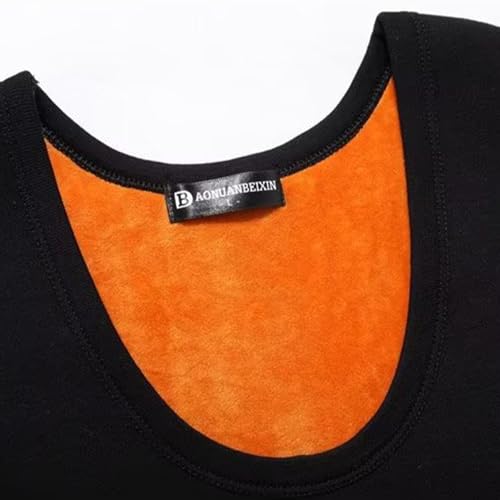 ZYXTIM Men's Cotton Fleece Warm Tank Tops Sherpa Lined Sleeveless Vest Oversize Winter Base Layer Sweater Plus Size for Women3