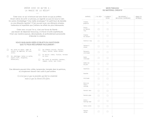 Mon journal de créativité – 100 défis pour lâcher prise Mon journal de créativité – 100 défis pour lâcher prise